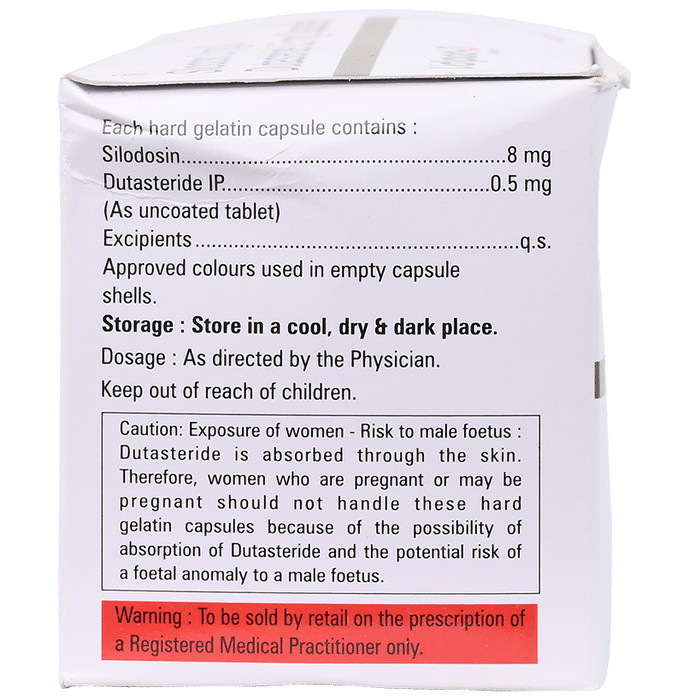 Udipod-D Capsule    Silodosin 8mg + Dutasteride 0.5mg