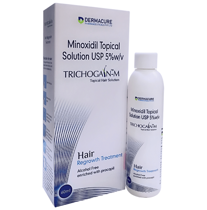 Trichogain-M Topical Hair Solution    Minoxidil 5% w/v