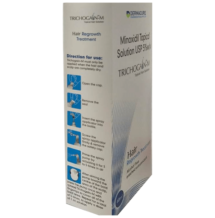 Trichogain-M Topical Hair Solution    Minoxidil 5% w/v