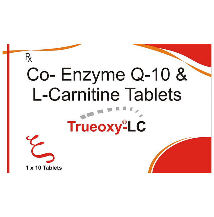 Trueoxy-LC Tablet    Coenzyme Q10 50mg + Levo-carnitine 500mg