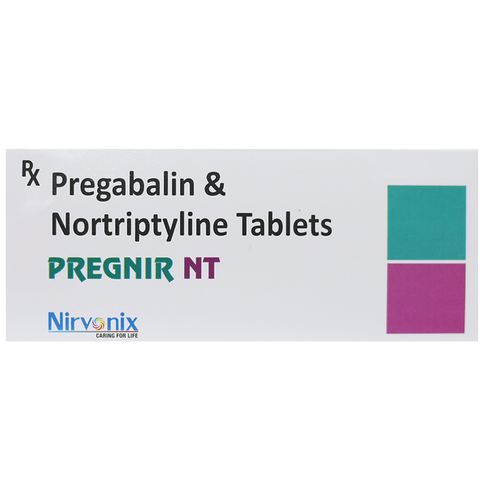 Pregnir NT Tablet    Pregabalin 75mg + Nortriptyline 10mg