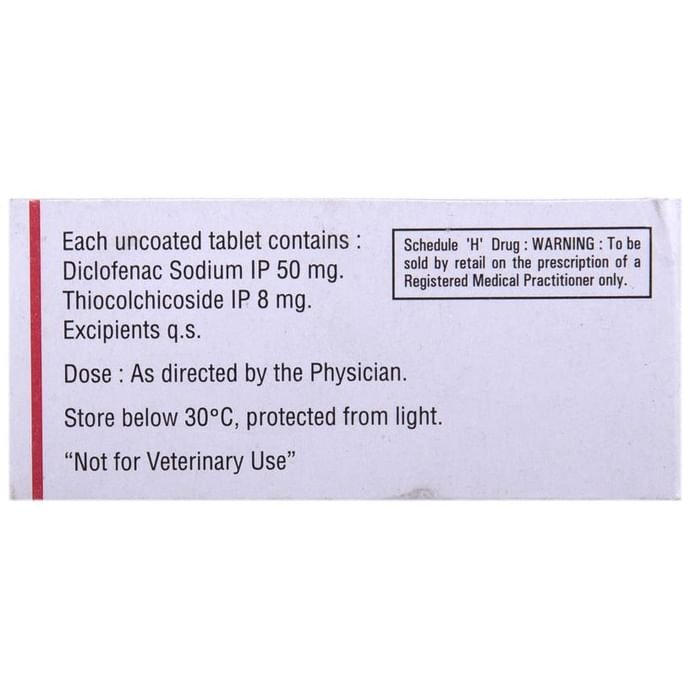 Dynapar MR 8 Tablet    Thiocolchicoside 8mg + Diclofenac 50mg