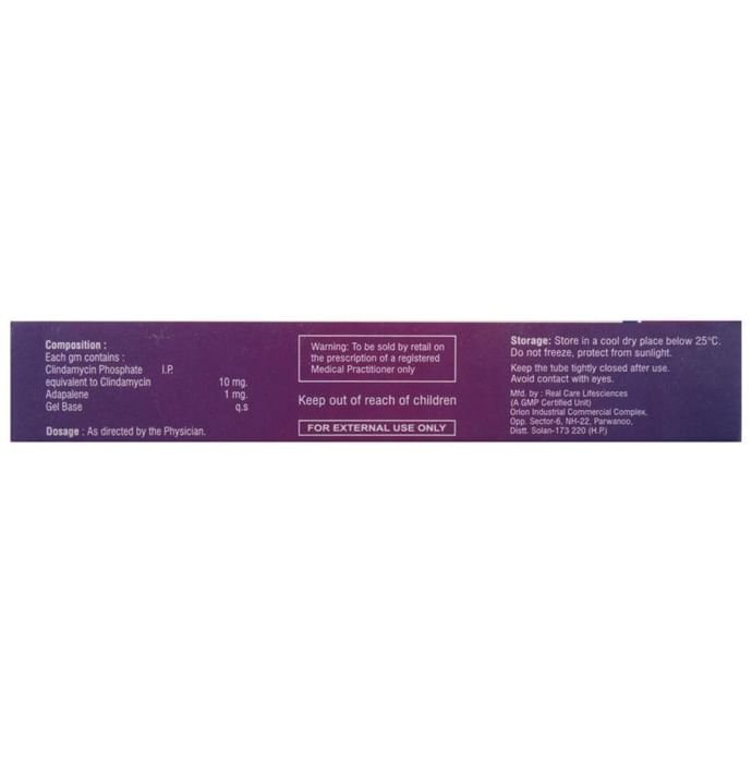 Nuplene-C Gel    Adapalene 0.1% w/w + Clindamycin 1% w/w