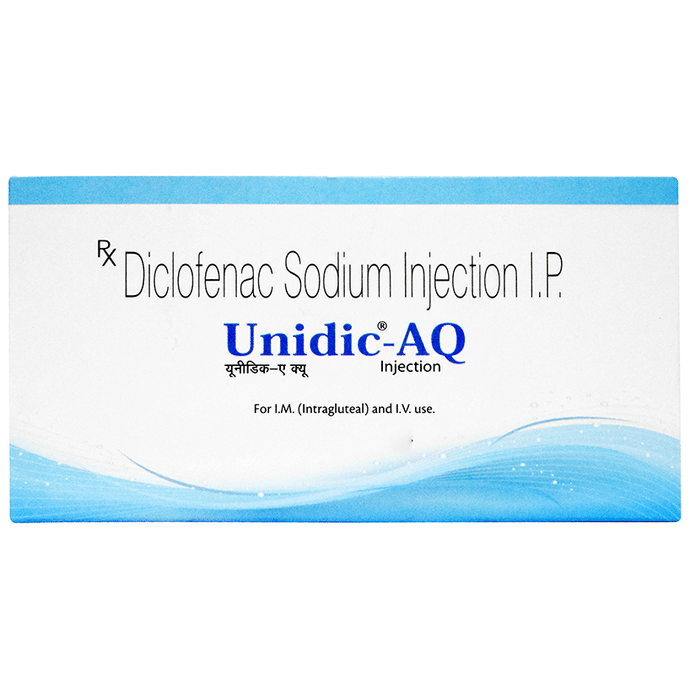 Unidic-AQ Injection    Diclofenac 75mg/ml