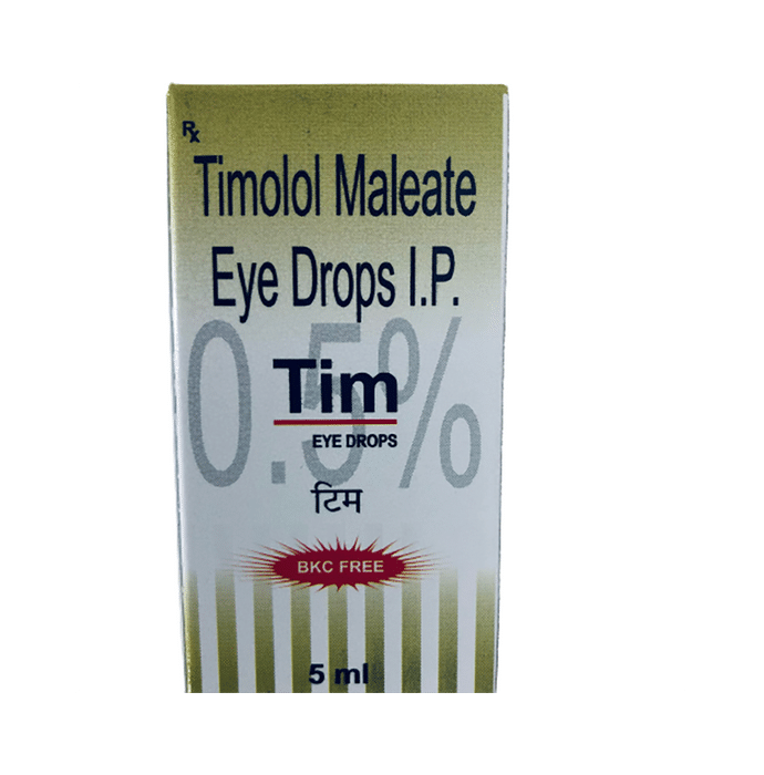 Tim Eye Drop 0.5% BKC Free    Timolol 0.5% w/v