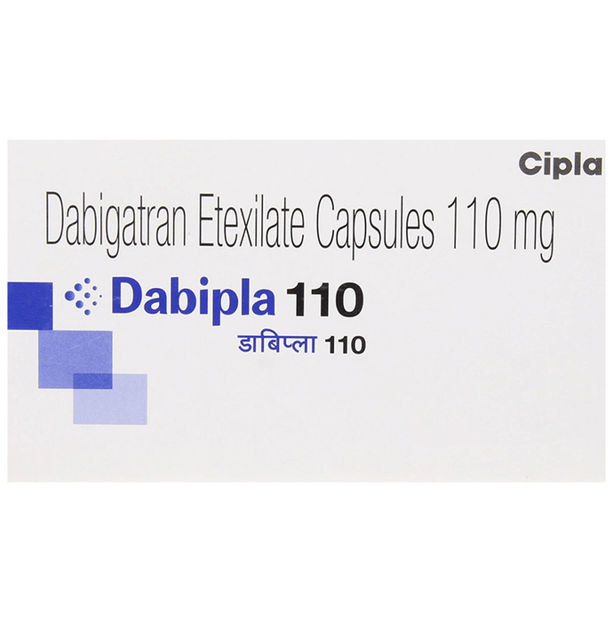 Dabipla 110mg Capsule    Dabigatran Etexilate 110mg