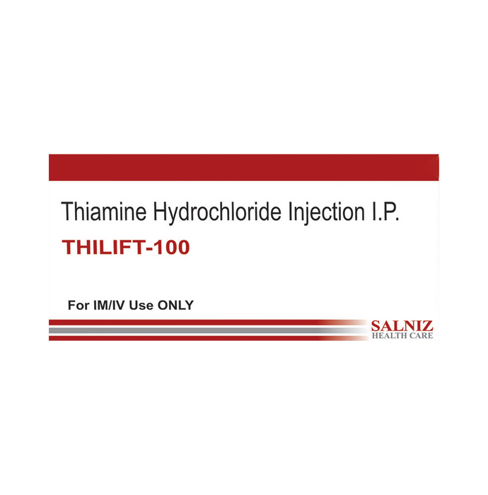 Thilift 100 Injection    ThiamineVitamin B1 100mg