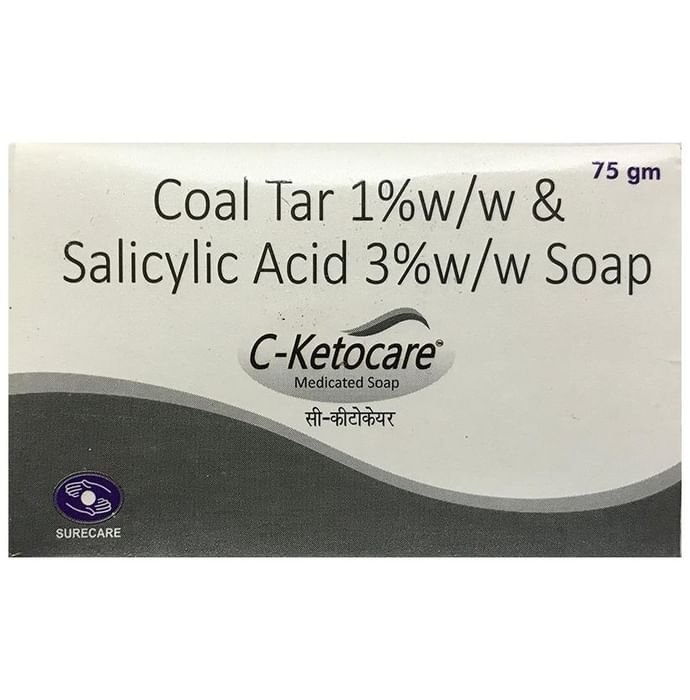 C-Ketocare Medicated Soap    Coal Tar 1% w/w + Salicylic Acid 3% w/w