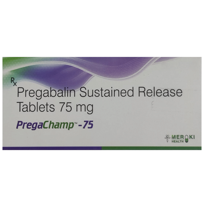 Pregachamp 75 Tablet SR    Pregabalin 75mg