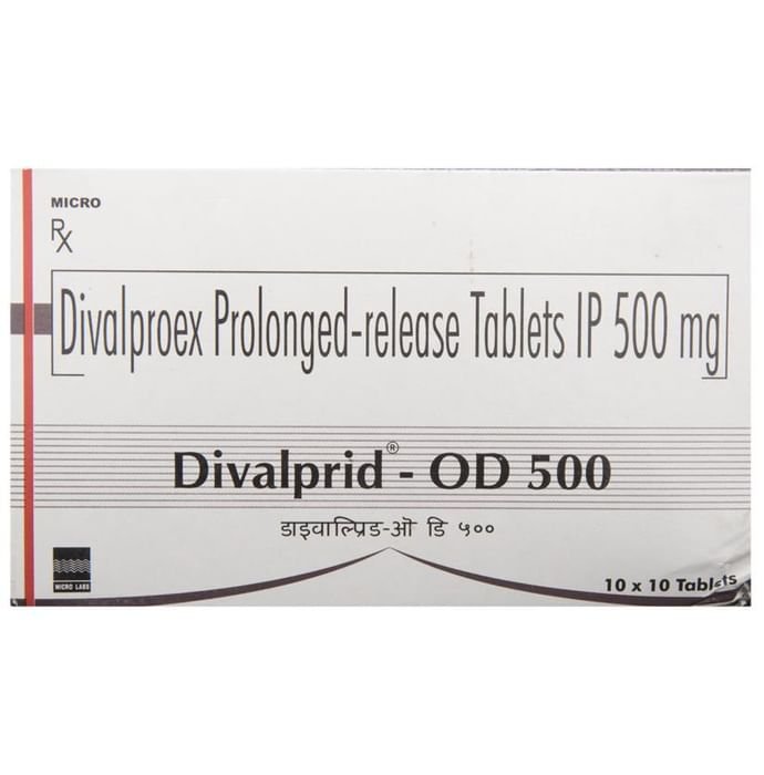 Divalprid-OD 500 Tablet PR    Divalproex 500mg