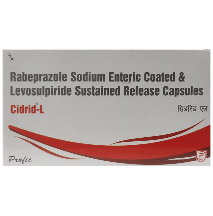 Cidrid-L Capsule SR    Levosulpiride 75mg + Rabeprazole 20mg