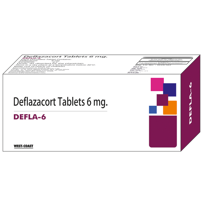 Defla 6 Tablet    Deflazacort 6mg