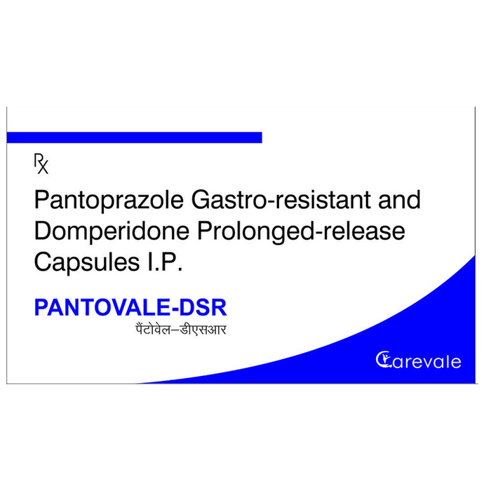 Pantovale-DSR Capsule    Domperidone 30mg + Pantoprazole 40mg