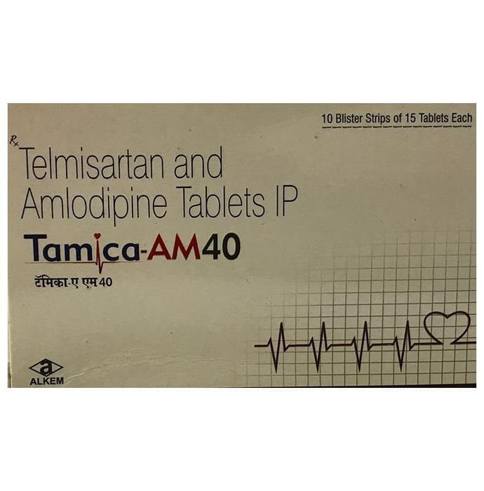 Tamica-AM 40 Tablet    Telmisartan 40mg + Amlodipine 5mg