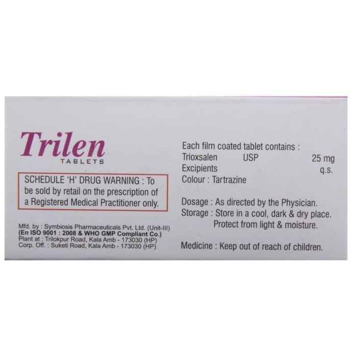 Trilen Tablet    Trioxasalen 25mg