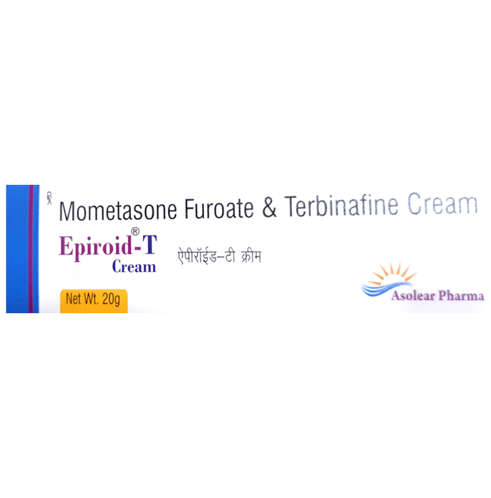 Epiroid-T Cream    Mometasone 0.1% w/w + Terbinafine 1% w/w