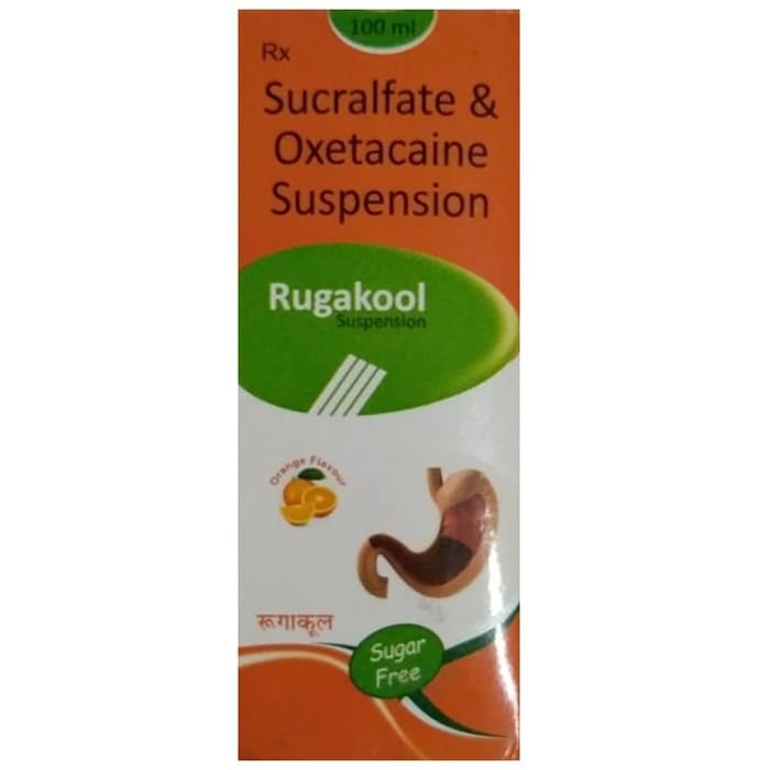 Rugakool Oral Suspension Orange    Sucralfate 1000mg + Oxetacaine 20mg