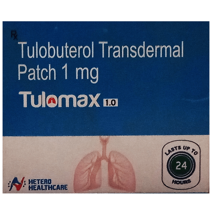 Tulomax 1.0 Transdermal Patch    Tulobuterol 1mg