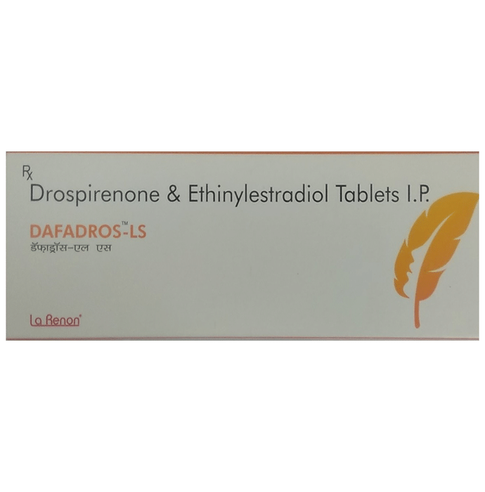 Dafadros-LS Tablet    Ethinyl Estradiol 0.02mg + Drospirenone 3mg