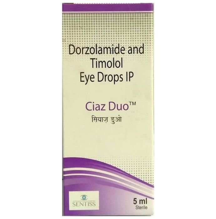 Ciaz Duo Eye Drop    Dorzolamide 2% w/v + Timolol 0.5% w/v