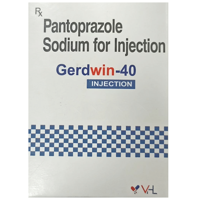 Gerdwin 40 Injection    Pantoprazole 40mg