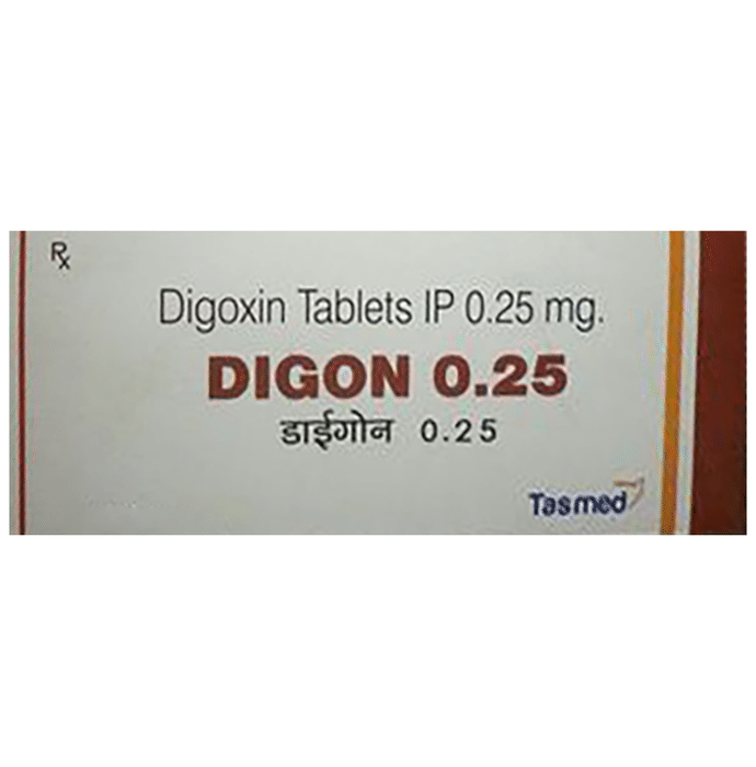 Digon Tablet    Digoxin 0.25mg