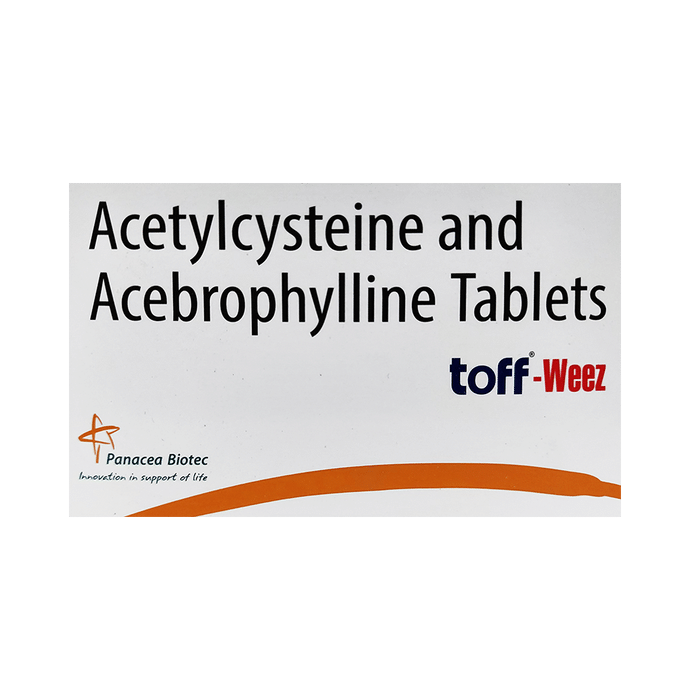 Toff-Weez Tablet    Acebrophylline 100mg + Acetylcysteine 600mg