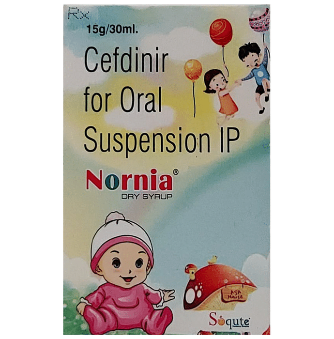 Nornia Dry Syrup    Cefdinir 125mg/5ml