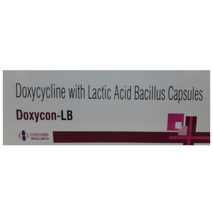 Doxycon-LB Capsule    Doxycycline 100mg + Lactobacillus 6Million spores