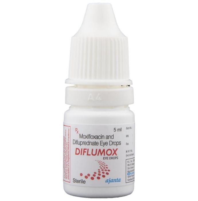 Diflumox Eye Drop    Moxifloxacin 0.5% w/v + Difluprednate 0.05% w/v
