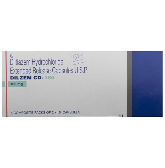 Dilzem CD 180 Capsule ER    Diltiazem 180mg