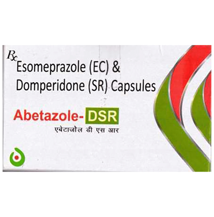 Abetazole-DSR Capsule    Domperidone 30mg + Esomeprazole 40mg