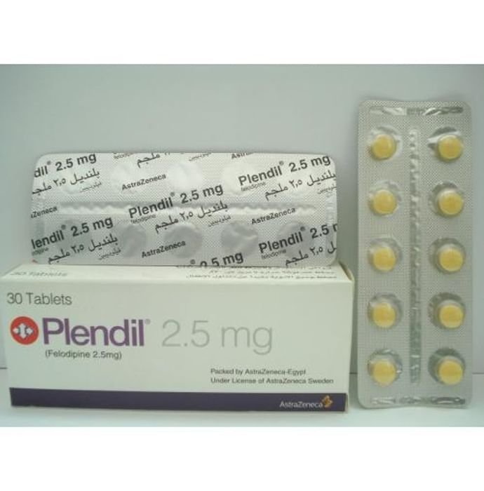 Plendil 2.5mg Tablet ER    Felodipine 2.5mg