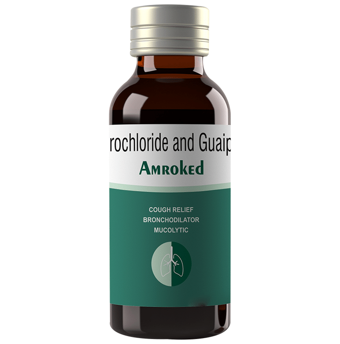 Amroked Syrup    Ambroxol 15mg + Guaifenesin 50mg + Menthol 2.5mg + Terbutaline 1.25mg