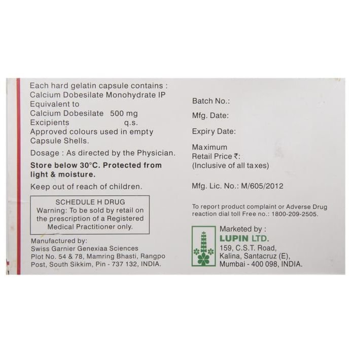 Doberol Capsule    Calcium Dobesilate 500mg