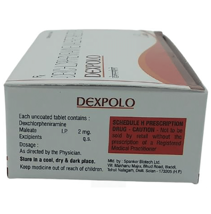 Dexpolo Tablet    Dexchlorpheniramine 2mg