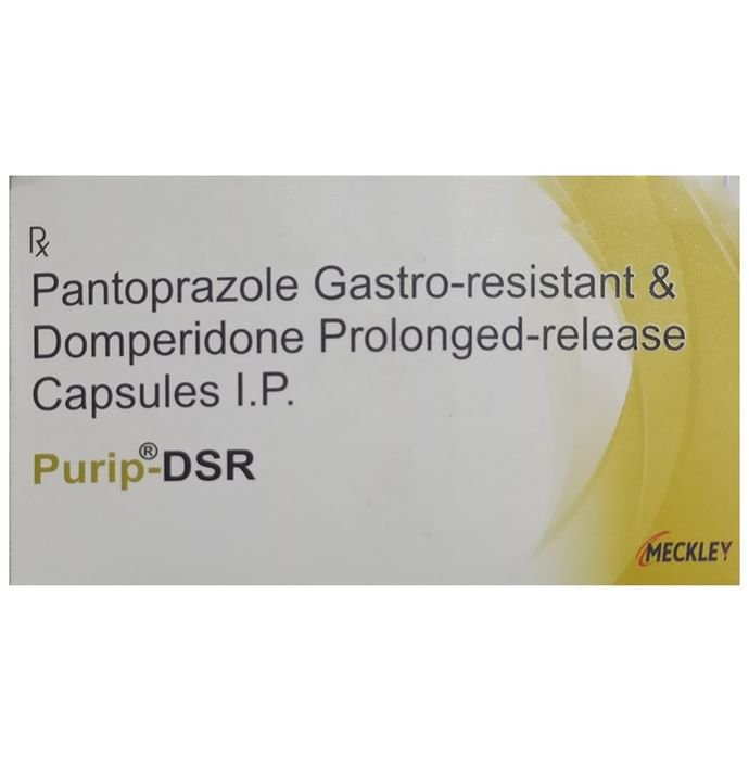 Purip-DSR Capsule    Domperidone 30mg + Pantoprazole 40mg