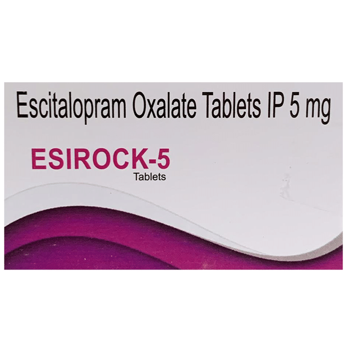 Esirock 5 Tablet    Escitalopram Oxalate 5mg