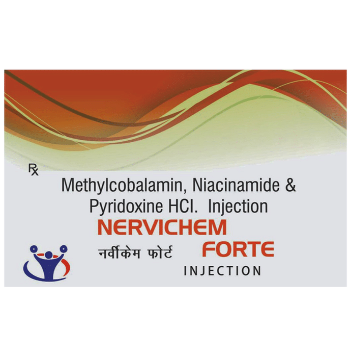 Nervichem Forte Injection    Methylcobalamin 1500mcg + Niacinamide 100mg + Vitamin B6 Pyridoxine 100