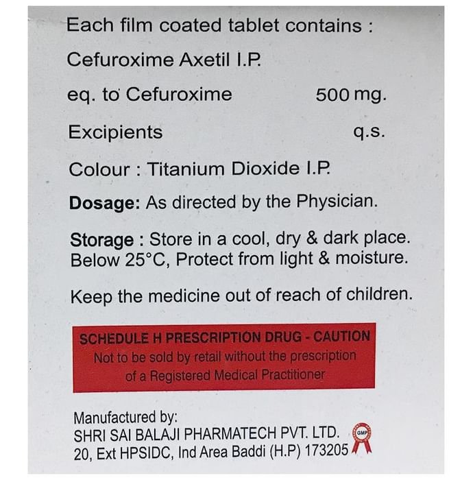 P-Roxin Tablet    Cefuroxime 500mg