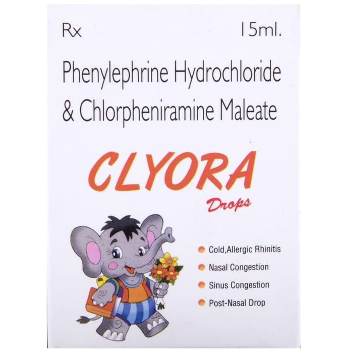 Clyora Oral Drops    Chlorpheniramine Maleate NA + Phenylephrine NA