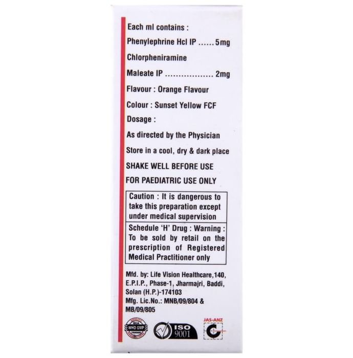 Clyora Oral Drops    Chlorpheniramine Maleate NA + Phenylephrine NA