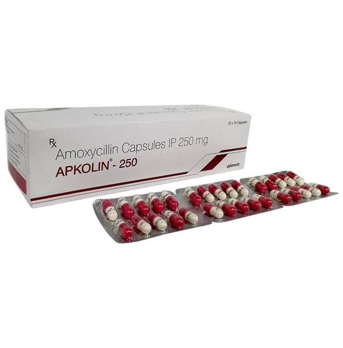 Apkolin 250 Capsule    Amoxycillin 250mg