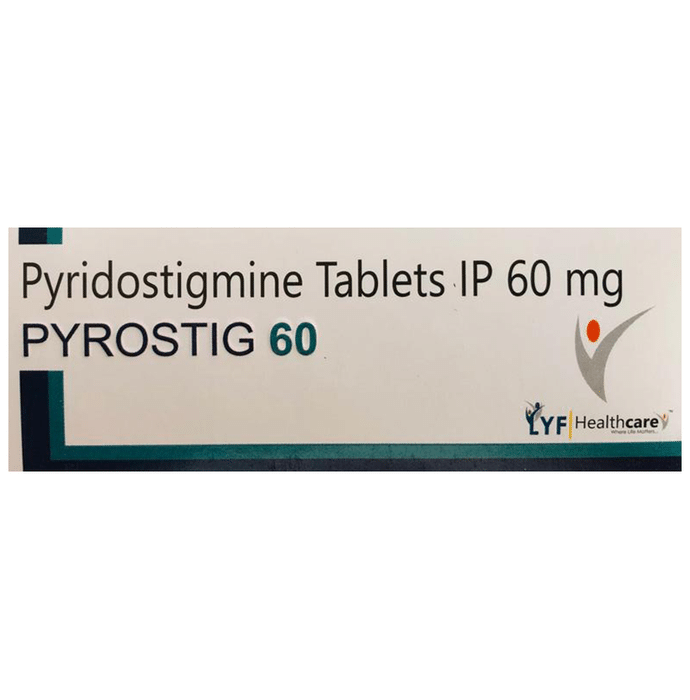 Pyrostig 60mg Tablet    Pyridostigmine 60mg