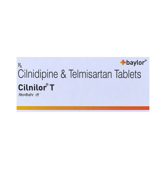 Cilnilor T 10mg/40mg Tablet    Cilnidipine 10mg + Telmisartan 40mg