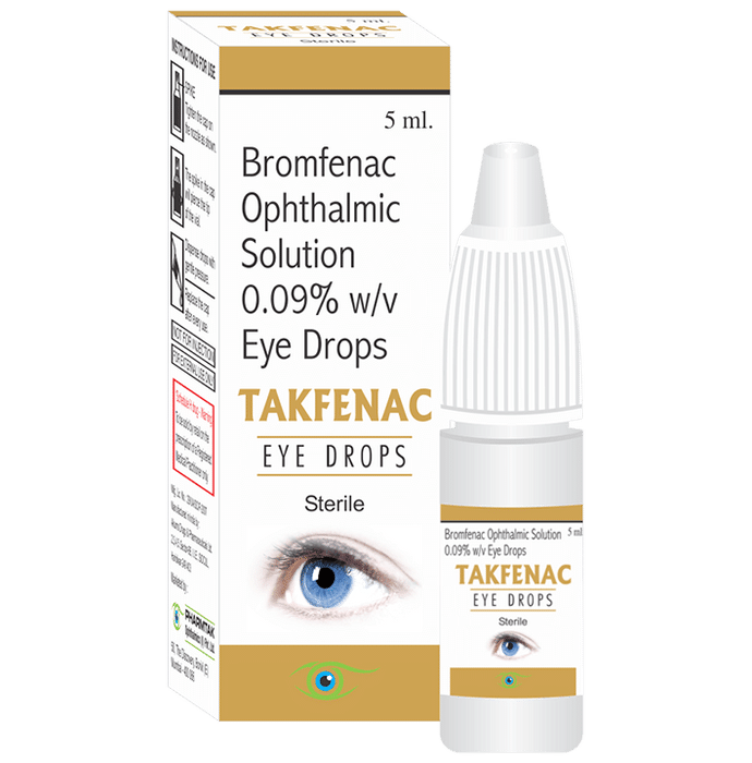 Takfenac Eye Drop    Bromfenac 0.09% w/v