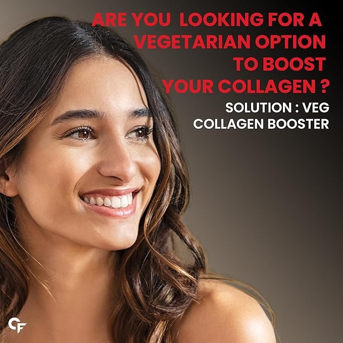 Carbamide Forte Veg Collagen Support for Hair, Nails & Skin | Plant-Based Tablet