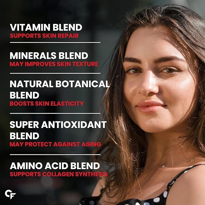 Carbamide Forte Veg Collagen Support for Hair, Nails & Skin | Plant-Based Tablet