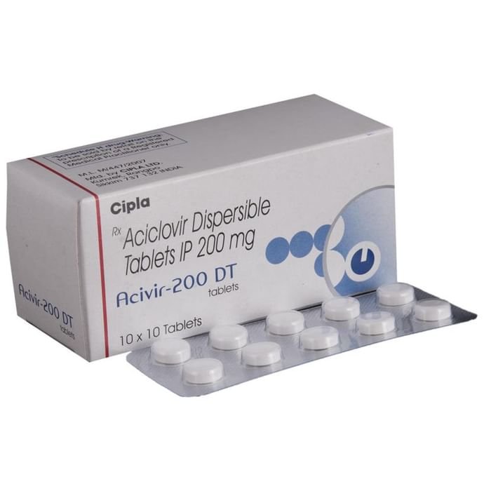 Acivir 200 DT Tablet Acyclovir 200mg