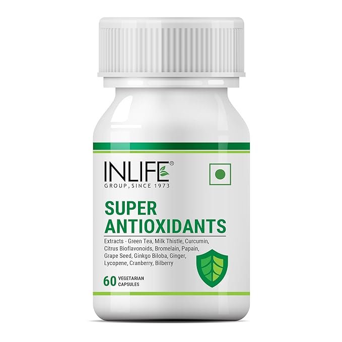 Inlife Super Antioxidants for Immunity & Fatigue Reduction | Veg Capsule